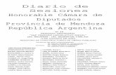 Diario de Sesiones Honorable Cámara de Diputados Provincia ...Diario de Sesiones Honorable Cámara de Diputados Provincia de Mendoza República Argentina Nº 15 PERIODO ORDINARIO