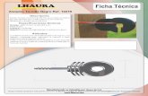 LHAURA Ficha Técnica · 2017-09-22 · apto para alambre, hilo o cintas hasta 12,5 mm. de ancho. Utilizado como aislador de cercas vivas Atributos Su material de fabricación es