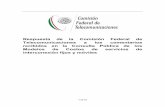 Respuesta Consulta Publica Modelos de Costos · reportes de la red de Telmex en lo que se refiere a las partes de transporte y convergencia. Axtel por su parte, considera que es adecuada