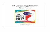 XIX C Sudamericano de A M Pista y Campo€¦ · nuestro comité organizador es motivo de orgullo y satisfacción poder realizar el XIX campeonato Sudamericano de Atletismo Master