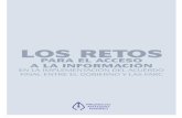 LOS RETOS - Más Información Más Derechos · por tratarse de un caso de violación a los derechos humanos, decide por ... Para que los medios y los periodistas pue-dan asumir este