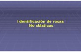 Identificación de rocas No clásticas - UNAMusuarios.geofisica.unam.mx/cecilia/cursos/34a-RsNoclasticas.pdf · Su identificación y caracterización, se hace con base en la composición