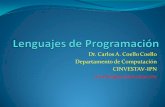 Dr. Carlos A. Coello Coello Departamento de Computación …delta.cs.cinvestav.mx/~ccoello/lenguajes/clase7... · 2016-02-04 · Peter Naur adaptó la notación de Backus al reporte