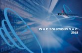 W & D SOLUTIONS S.A.C. 2018 · 2018-08-22 · Servicio de Redes IP –Core IP • Instalación y Configuración de Equipos Core. • TSS (Technical Site Survey –Encuesta técnica