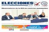 Observadores de la OEA en comicios panameños...de las Elecciones Generales y hasta que quede en firme la proclama-ción del presidente de la República. El lunes 29 de abril se realizará