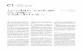 La equidad de las revisiones, dos etemplos: Valladoliél y Córdoba · 2018-06-26 · de generalidad, justicia, gravamen de acuerdo con la capacidad, progresividad y redistribu ción,