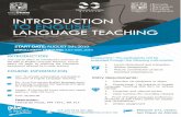 enes.unam.mx · 2019-05-24 · TO ENGLISH- EDUCACIÓN CONTINUA iNacionalde S Superiores LANGUAGE TEACHING ONLINE DIPLOMA COURSE START DATE: AUGUST 5th, 2019 ENROLLMENTD INTRODUCTION