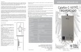 Calefón C-10 TFS TIRO FORZADO - Ursus Trotter · Arriba una que representa el ventilador del tiro ... Verificar que no hayan quedado fugas de gas en las piezas que fueron cambiadas.