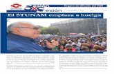 Septiembre 7, 2018 Año 7 129 El STUNAM emplaza a huelga · tin previo a la entrega del emplazamiento de huelga a la UNAM, al cual asistieron numerosos contingentes de todas las dependen-cias