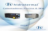 Calentadores Piscina & SPA · 2017-11-22 · Opciones de color blanco o titanio • Alta eficiencia, con un valor de COP de hasta 4.9, nuestras bombas de calor son muy eficientes