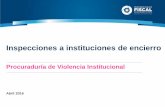 Procuraduría de Violencia Institucional€¦ · Este informe analiza la información proveniente de la Base de Inspecciones a lugares de detención, que sistematiza los datos relativos