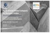 Pacto Global (Global Compact) de Naciones Unidas · Desarrollo de normas sobre nuevas áreas de aplicación para el cemento (durmientes, barreras sónicas), y elaboración del proyecto