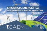 EN LA INDUSTRIA MINERA ARGENTINA · OBJETIVOS 6 • Identificar en orden de magnitud la matriz de consumo energético actual de la Industria Minera Argentina, reflejando la potencialidad
