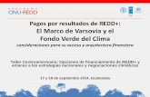 Pagos por resultados de REDD+: El Marco de Varsovia y el Fondo … Chiu... · 2019-06-21 · SOBRE PAGOS POR RESULTADOS DE REDD+ LAS DECISIONES DE VARSOVIA Decisiones 9 y 10 CP. 19