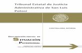 Tribunal Estatal de Justicia Administrativa de San Luis Potosí Declaracion Inicial.pdf · * indique en el apartado de observaciones el nombre, razÓn social del donante o autor de