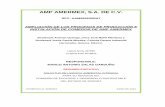 AMP AMERMEX, S.A. DE C.V. · Proyecto "Ampliación de los Procesos de Producción e Instalación de Comedor de AMP AMERMEX” USOS DE SUELO1 SUPERFICIE (m2) PORCENTAJE (%) Área de