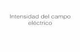 Intensidad del campo electrico - Colegio Humberstone...La fuerza eléctrica (F) ejercida por un campo eléctrico (E) es igual al producto de la carga(q) por el campo eléctrico(E),
