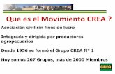 Que es el Movimiento CREAextrural/MovimientoCREA.pdf · Movimiento CREA 3 - Litoral Norte 9 18 - Chaco Santiagueño 4 10 - Norte de Santa Fe 5 4 - Litoral Sur 15 13 - Santa Fe Centro