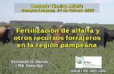 Fertilización de alfalfa y otros recursos forrajeros en la region …lacs.ipni.net/ipniweb/region/lacs.nsf/0... · 2019-03-27 · Fernando O. García. IPNI Cono Sur. . Fertilización