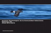 Anuario Ornitológico de la Comunidad Valenciana Volumen XV ... · cidos en el párrafo anterior para este censo. Censo de aves marinas invernantes del litoral de la Comunidad Valenciana.