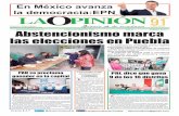 Diario de la Mañana - las elecciones en Puebla · 2017-03-13 · 14 Izúcar de Matamoros 15 Tehuacán 16 Ajalpan Abstencionismo y compra de votos , marcan las elecciones en Puebla