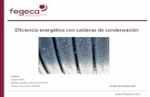 Eficiencia energética con calderas de condensación · 2017-03-23 · CALDERA DE CONDENSACIÓN: Diseñada para poder condensar de forma permanente los vapores de agua contenidos