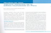 Algunos aspectos de la artritis reumatoide en Perúrepebis.upch.edu.pe/articulos/rspmi/v25n1/a6.pdf · regiones del continente latinoamericano, donde sigue siendo considerada un problema