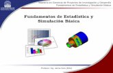 Fundamentos de Estadística y Simulación Básica · 2012-02-06 · Fundamentos de Estadística y Simulación Básica •SIMULACIÓN: Técnicas para imitar el funcionamiento de sistemas