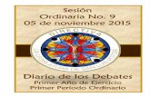 Sesión Ordinaria No. 9 05 de noviembre 2015congresosanluis.gob.mx/sites/default/files/unpload/tl/dd...Página 5 de 121 Diario de los Debates Sesión Ordinaria No. 9, 05 nov 2015 CGSP-7.5-05-00-01