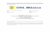 OHL MÉXICO, S.A.B. DE C.V. Avenida Paseo de la Reforma 222, … · 2019-06-10 · 2017, 2016 y 2015 e informe de los auditores externos, ... Ley de Aeropuertos Ley de Aeropuertos,