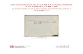 LES CONDICIONS DE VIDA DE LA CLASSE OBRERA A LA …dipdig.cultura.gencat.cat/anc/ancaula/Mov_obrer_4/... · 2018-03-15 · estadística de la clase obrera de Barcelona en 1856. Tot