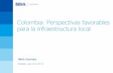 Colombia: Perspectivas favorables para la infraestructura ......13 bn Cop en Antioquia (Autopistas de la prosperidad) 20 bn COP APP (propuestas) Fuente: CCI . Futuro promisorio en