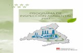 PROGRAMA DE INSPECCIÓN AMBIENTAL 2017...Programas de Inspección Ambiental correspondientes a los años 2014, 2015 y 2016, redactados en desarrollo del Plan de Inspección Medioambiental