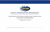 INFORME DE REGULACIÓN DEL MERCADO …...Eléctrico Regional (RMER), el presente Informe de Regulación del Mercado Eléctrico Regional (MER), contiene los principales problemas y