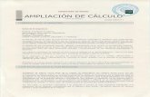 AMPLIACIÓN DE CALCUL...destacar por su utilidad el teorema de los residuos, con sus aplicaciones al cálculo de integrales reales y a la suma de series, y el tema de la transformación