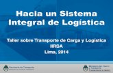 Taller sobre Transporte de Carga y Logística IIRSA Lima, 2014 · 2014-08-08 · FEPSA posee una red concesionada de 5094 Km, el 18% de la red de carga ferroviaria del país, recorriendo