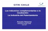 Rosario Retamal Presentacion Industria del Patentamiento ...€¢ De estas, 1.192 corresponden a solicitantes chilenos, (8%), un promedio de 235 patentes por año. • CODELCO es la