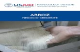 NEGOCIO CRECIENTE - 2012-2017.usaid.gov · “La aplicación de tecnologías y el manejo adecuado del cultivo de arroz son la clave para una óptima cosecha”. Ing. Agr. Dr. Héctor