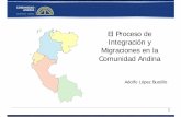 El Proceso de Integración y Migraciones en la Comunidad Andina · Establecimiento o Residencia en la Comunidad Andina – Ambito de aplicación ... (orden público, protección de