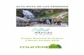 Alta Ruta de los Perdidos-2019 - Muntania Outdoors · ALTA RUTA DE LOS PERDIDOS Parque Nacional de Ordesa y Monte Perdido-2019 . Alta Ruta Monte Perdido. ... Una vez en la Brecha