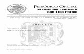 DEL ESTADO LIBRE Y SOBERANO DE San Luis Potosí (Ley... · etc., realizar el pago de Derechos en las Cajas Recaudadoras de la Secretaría de Finanzas y acompañar en original y copia