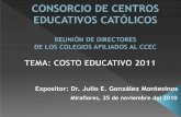 Expositor: Dr. Julio E. González Montesinos · 2010-11-30 · presente año, con motivo de la promulgación y publicación de la LEY DE PROTECCIÓN Y DEFENSA DEL CONSUMIDOR Nº 29571,