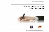 Portal Municipal del Notario · En primer término se muestran los datos del notario facilitados al Ayuntamiento de Alicante por Ancert, la plataforma tecnológica del Consejo General
