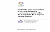 Protocolo para determinar la susceptibilidad o resistencia a insecticidas de … · 2018-12-04 · Protocolo para determinar la suceptibilidad o resistencia a insecticidas de mosquitos
