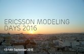 Ericsson Modeling Days 2016 - Eclipse · 2019-12-05 · Slide title 70 pt CAPITALS Slide subtitle minimum 30 pt Ericsson Modeling Days 2016 13-14th September 2016