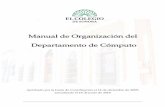 MANUAL GENERAL DE ORGANIZACIÓN - El Colegio …encino.colson.edu.mx/Transparencia/2/InfoInstitucional/...Manual de Organización del Departamento de Cómputo 4/22 II. Antecedentes
