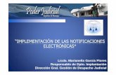 “IMPLEMENTACIÓN DE LAS NOTIFICACIONES ELECTRÓNICAS...Demostrar que la inserción de los medios electrónicos en el Poder Judicial de Nicaragua contribuirá a una justicia más