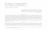 El léxico sociopolítico en Niklas Luhmann - SciELOscielo.unam.mx/pdf/polcul/n39/n39a9.pdfSistemas sociales. Lineamientos para una teoría general (1984), La ciencia de la sociedad
