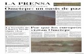 Ometepe: un oasis de paz - La Prensa 4 de marzo de …...Ometepe el la Isla más grande del mundo dentro de un lago, tiene 27 kilómetros de largo y en su punto más ancho mide aproximadamente