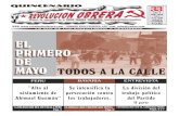 PRIMERO MAYO TODOS A LA CALLE - revolucionobrera.com · rias teniendo como punta de lanza al proletariado. ... los asesinatos selectivos de sus cuadros. Esta división en el seno